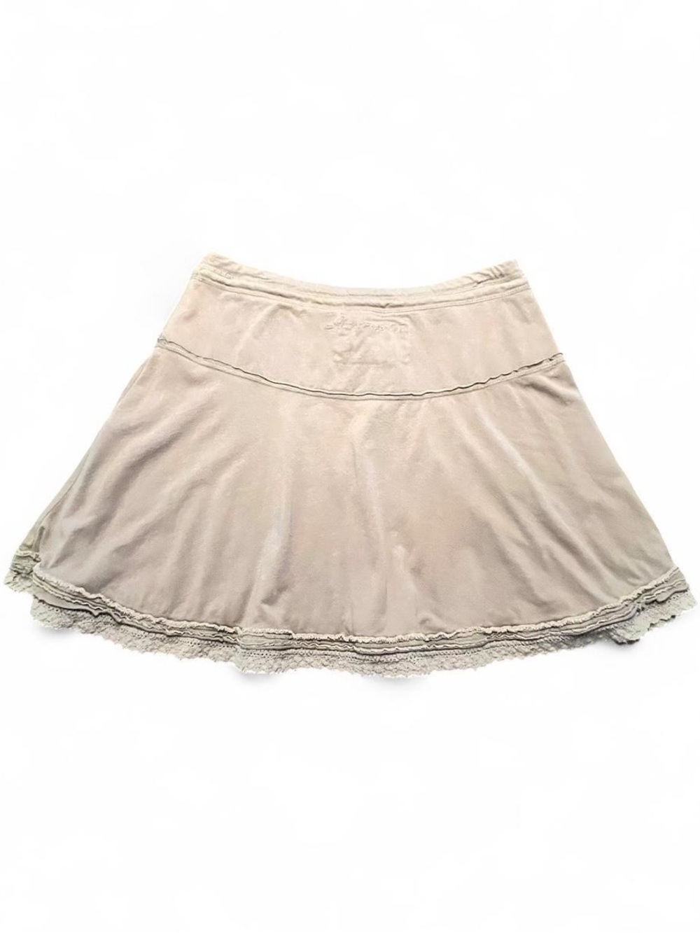 Abercrombie & Fitch brown skirt with lace trim, M - Picture 2 of 7
